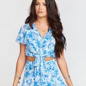 Show Me Your Mumu Tortuga Tie Front Mama Blues Top